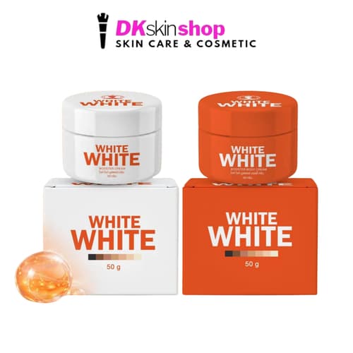 [เซ็ท 3 ชิ้น] ไวท์ ไวท์ บูสเตอร์ ครีม (50g.) +ไวท์ ไวท์ บูสเตอร์ บอดี้ ครีม (50g.) +ไวท์ ไวท์ ออเร้นท์ โซพ (65g.)White White thumbnail 2