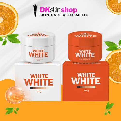 [เซ็ท 3 ชิ้น] ไวท์ ไวท์ บูสเตอร์ ครีม (50g.) +ไวท์ ไวท์ บูสเตอร์ บอดี้ ครีม (50g.) +ไวท์ ไวท์ ออเร้นท์ โซพ (65g.)White White thumbnail 3