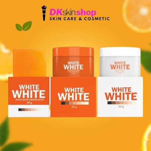 [เซ็ท 3 ชิ้น] ไวท์ ไวท์ บูสเตอร์ ครีม (50g.) +ไวท์ ไวท์ บูสเตอร์ บอดี้ ครีม (50g.) +ไวท์ ไวท์ ออเร้นท์ โซพ (65g.)White White thumbnail 4