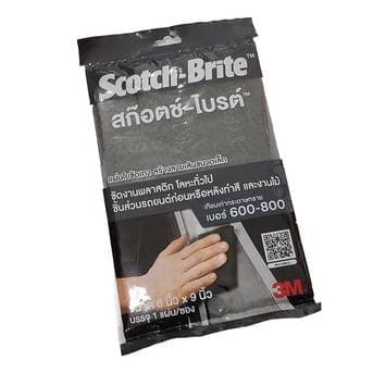 สก็อตไบรท์ สีเทา 3M 6″*9″ #600-800 7448 thumbnail 2