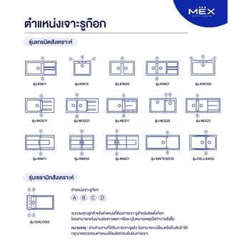METRIX รุ่น NES21BL อ่างล้างจาน 2 หลุม 1 ที่พัก เนื้อแกรนิตสังเคราะห์ (สีดำ) thumbnail 4