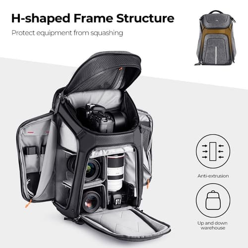 K&F Alpha 25L Professional High Technology Camera Bag กระเป๋ากล้องเป้สะพายหลัง กันน้ำ กันกระแทก thumbnail 7