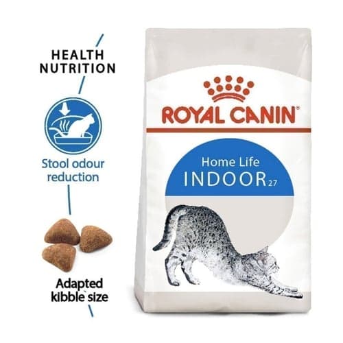 Royal Canin Indoor 2 kg (โรยัล คานิน) อาหารเม็ด แมวโต เลี้ยงในบ้าน อายุ 1-7 ปี สูตรลดกลิ่นมูล ดูแลรูปร่าง (Indoor 27) thumbnail 3