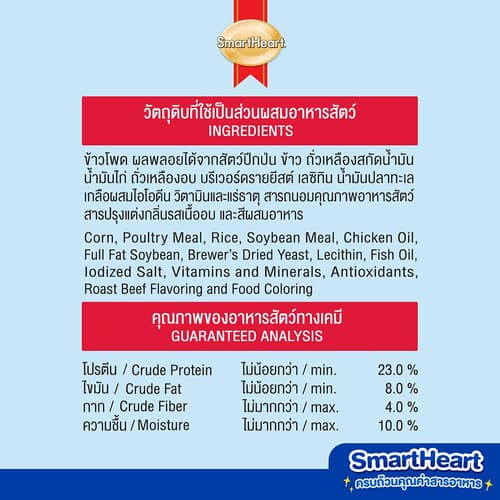 SmartHeart Adult Roast Beef 20 KG. thumbnail 3
