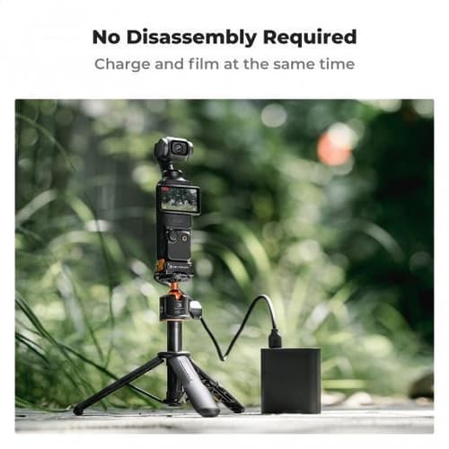 K&F Charging Adapter Base สำหรับ DJI Pocket 3 รองรับ Arca + Magnetic Finger ถ่าย+ชาร์จพร้อมกันได้ thumbnail 3