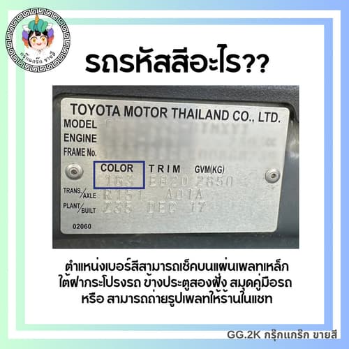 KURUMA สีรถยนต์ G31 มิตซูบิชิ สีเขียว MITSUBISHI TOA 2K BASE COAT thumbnail 4