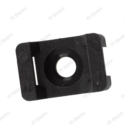 50 หรือ 100 ชิ้น แป้นสกรูยึดเคเบิ้ลไทร์สีดำ (Saddle Type Tie Mount) thumbnail 6