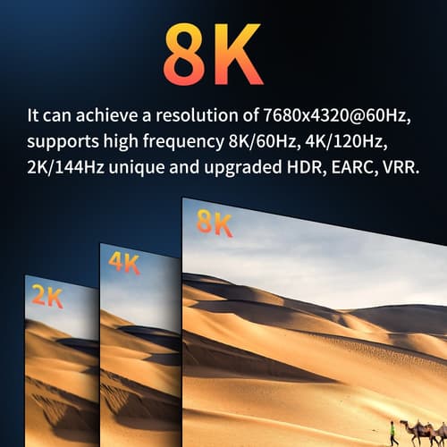 Kingma สาย 2.1 HDMI 8K Cable รองรับ 8K@60Hz สำหรับเชื่อมต่อกล้อง PC TV PS4 PS5 รองรับการไลฟ์ thumbnail 2
