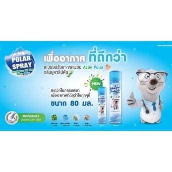 Polar Spray โพลาร์ สเปรย์ กลิ่นยูคาลิปตัส สเปรย์กำจัดเชื้อโรค สารก่อภูมิแพ้ 280 มล. แพ็ค 3 กระป๋อง thumbnail 5