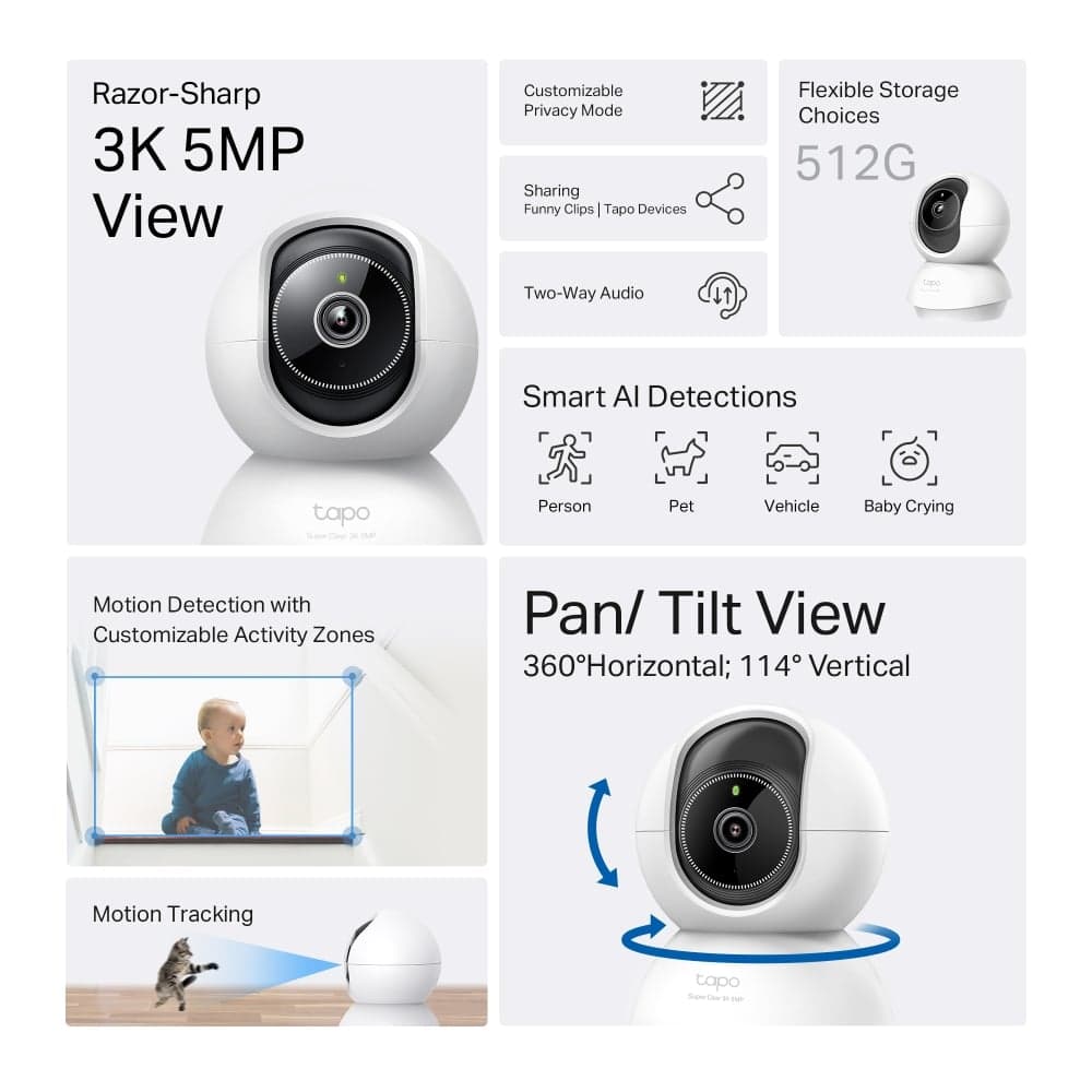 TP-link : กล้องวงจรปิด ทาโป รุ่น Tapo C230 thumbnail 3