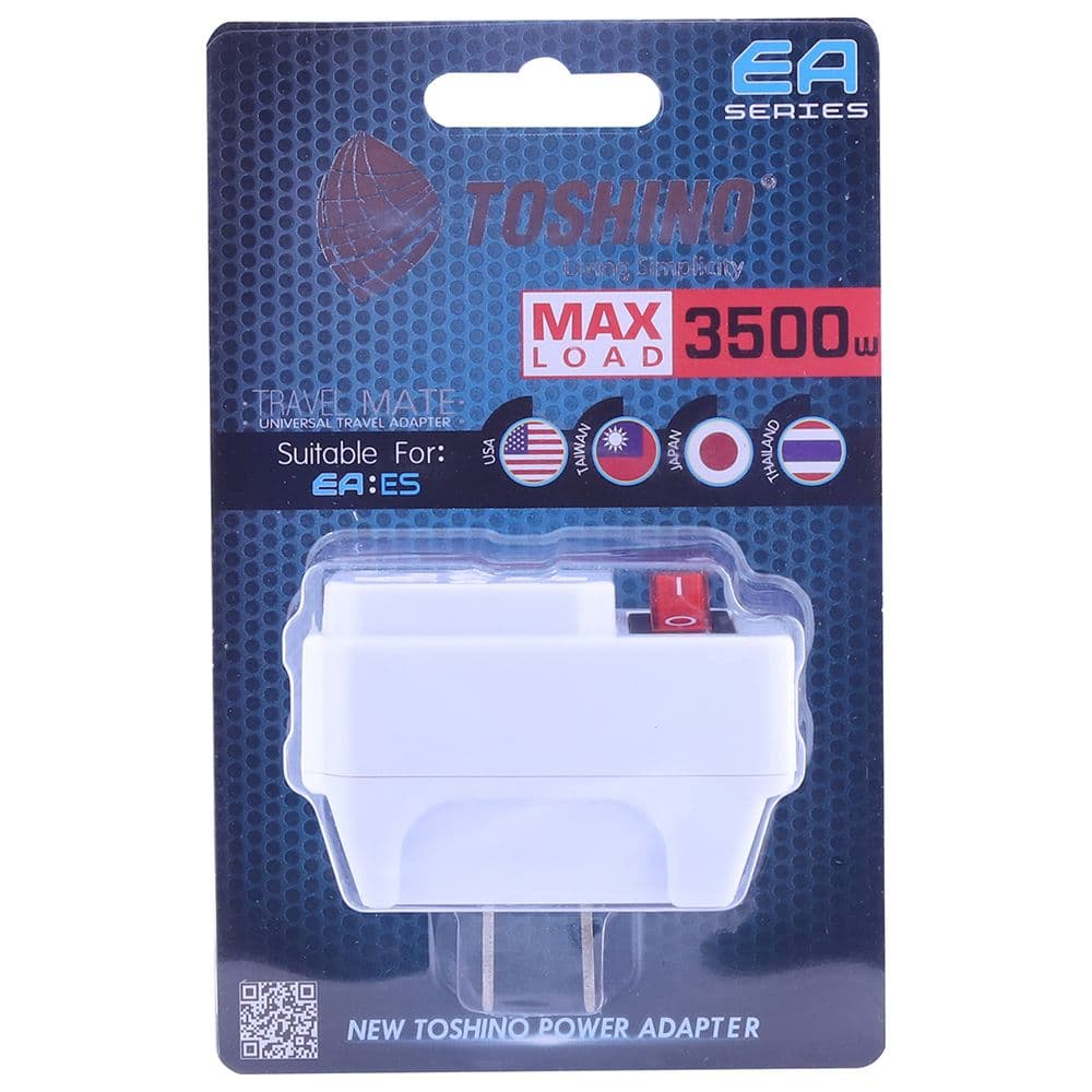 INDEX LIVING MALL TOSHINO EA-ES Adapter 2 Flat pins+Switch - White thumbnail 3