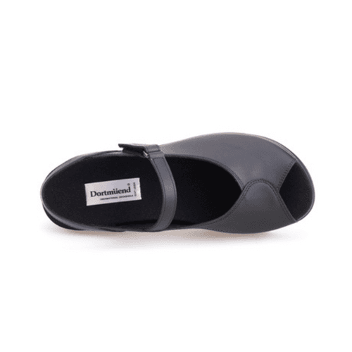 Dortmuend Pro Series Mule JF577 070-000 Black รองเท้าสุขภาพที่พื้นรับโค้งเว้าเพื่อความสบายของอุ้งเท้า thumbnail 6