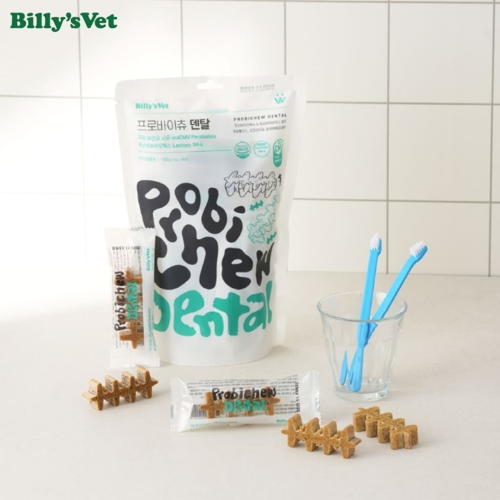 Billy's Vet - Probichew Dental ขนมขัดฟันที่มีโพสต์ไบโอติกส์! สำหรับสุนัข นำเข้าจากเกาหลี thumbnail 6