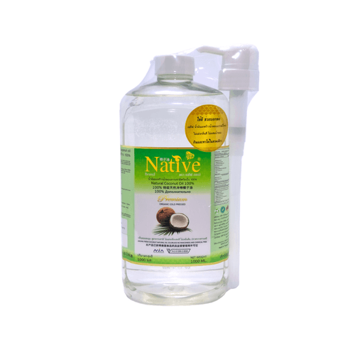 Native Premium & Organic cold pressed coconut oil 1000 ml เนทีฟ น้ำมันมะพร้าวน้ำหอมสกัดเย็น เกรดออร์แกนิค – image 1